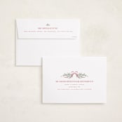 "Twelve Days" - Holiday Cards in Santa Suit by Leah Bisch - FREE Recipient Addressing