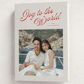 "Holly Berrie" - Holiday Cards in Cranberry by Wildfield Paper Co - Folded Card