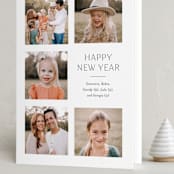 "Classic Grid" - Holiday Cards in Snow by Shari Margolin - Folded Card
