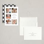 "Classic Grid" - Holiday Cards in Snow by Shari Margolin - Assembled