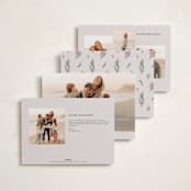 "Joyful-Bow" - Holiday Cards in Crimson by BR Designs - Back of Card Options