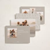 "merry little Christmas time" - Holiday Cards in Linen by Karidy Walker - Back of Card Options