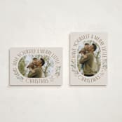 "merry little Christmas time" - Holiday Cards in Linen by Karidy Walker - Photo Orientation Options