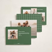 "Up Top" - Holiday Cards in Pine by Lauren Chism - Back of Card Options