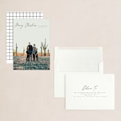 "Simply Minimal" - Holiday Cards in Coal by Ashlee Townsend - Assembled