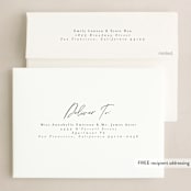 "Simply Minimal" - Holiday Cards in Coal by Ashlee Townsend - FREE Recipient Addressing