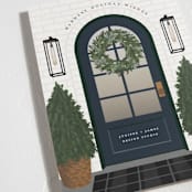 "Holiday Home" - Holiday Cards in Night Sky by Ekko Studio - Detail