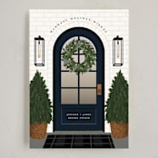 "Holiday Home" - Holiday Cards in Night Sky by Ekko Studio - Full Design