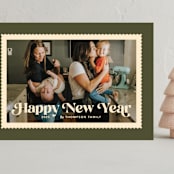 "Posted" - Holiday Cards in Pine by Robert and Stella - Front