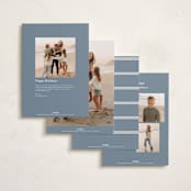 "Merry Bows" - Holiday Cards in Sky by Nicole Walsh - Back of Card Options