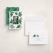 "Bauble & Bow" - Holiday Cards in Fir by Corinne Malesic - Assembled