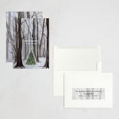 "Silent Night Woods" - Holiday Cards in Winter by Karina Racz - Assembled