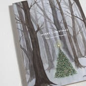 "Silent Night Woods" - Holiday Cards in Winter by Karina Racz - Detail