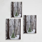 "Silent Night Woods" - Holiday Cards in Winter by Karina Racz - Formats Available