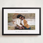 "Border" - Holiday Cards in Charcoal by JoAnn Jinks - Front