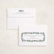 "wreath wrap" - Holiday Cards in Blue Spruce by Jen Owens - FREE Recipient Addressing