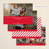 "More the Merrier" - Holiday Cards in Berry by chica design - Back of Card Options