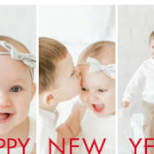 "More the Merrier" - Holiday Cards in Berry by chica design - Detail
