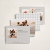 "Elegant Holiday" - Holiday Cards in Snow by Carolyn Nicks - Back of Card Options