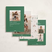 "Homeward bound" - Holiday Cards in Pine by Jennifer Wick - Back of Card Options