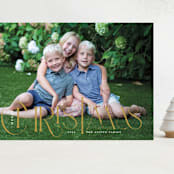 "Christ Mas" - Holiday Cards in Golden by Sarah Brown - Front