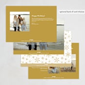 "Christ Mas" - Holiday Cards in Golden by Sarah Brown - Back of Card Options