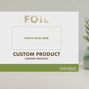 "Landscape Custom" - Holiday Cards in Gold by Minted - Front