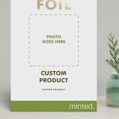 "FOIL Portrait Custom" - Holiday Cards in Gold by Minted Custom - Front