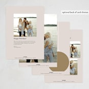 "Ornaments" - Holiday Cards in Cozy by Erin German - Back of Card Options