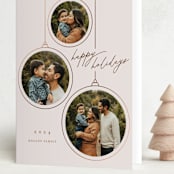 "Ornaments" - Holiday Cards in Cozy by Erin German - Folded Card