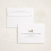 "Modern Merry Christmas" - Holiday Cards in Noir by Wildfield Paper Co - FREE Recipient Addressing