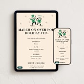 "Nutty Party" - Online Holiday Party Invitations in Butter by Vivian Yiwing - Mobile + desktop layout