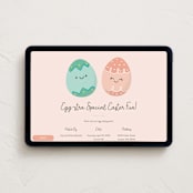 "Good Egg" - Online Holiday Party Invitations in Blush by Annie Holmquist - Desktop layout