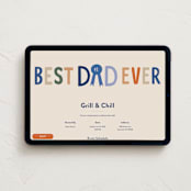 "Best Dad Ever Award" - Online Holiday Party Invitations in Latte by Alethea and Ruth - Desktop layout
