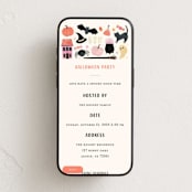 "Boo to you" - Online Holiday Party Invitations in Liquorice by Sarah Knight - Mobile layout