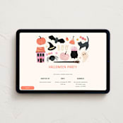 "Boo to you" - Online Holiday Party Invitations in Liquorice by Sarah Knight - Desktop layout