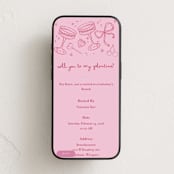 "Be My Galentine" - Online Holiday Party Invitations in Blush by Mollie McLoughlin - Mobile layout