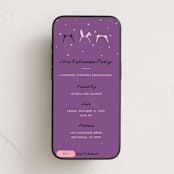"animal ears" - Online Holiday Party Invitations in Berry by clearlytangled studio - Mobile layout
