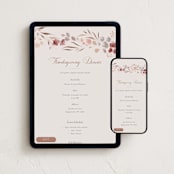"Thankful Harvest" - Online Holiday Party Invitations in Rust by Nicoletta Savod - Mobile + desktop layout