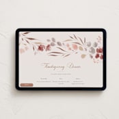 "Thankful Harvest" - Online Holiday Party Invitations in Rust by Nicoletta Savod - Desktop layout