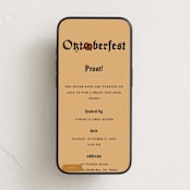 "Oktober-pretz" - Online Holiday Party Invitations in Mustard by jomolo - Mobile layout