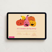 "Fun Faces" - Online Holiday Party Invitations in Cake by Claudia Orengo - Desktop layout