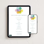 "year" - Online Kids Birthday Invitations in Teal by Lori Wemple - Mobile + desktop layout