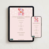 "lei" - Online Kids Birthday Invitations in Petal by chocomocacino - Mobile + desktop layout