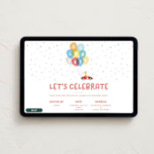 "monza" - Online Kids Birthday Invitations in Ivory by chocomocacino - Desktop layout