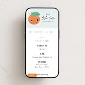 "Our Little Cutie" - Online Kids Birthday Invitations in Sky by Itsy Belle Studio - Mobile layout