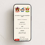 "A Birthday Circus" - Online Kids Birthday Invitations in Bold by Namibear Art Studio - Mobile layout
