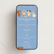 "Pawsome" - Online Kids Birthday Invitations in Pupsicles by Vivian Yiwing - Mobile layout