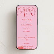 "Ballerina On Pointe" - Online Kids Birthday Invitations in Blush by Becky Nimoy - Mobile layout
