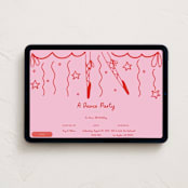 "Ballerina On Pointe" - Online Kids Birthday Invitations in Blush by Becky Nimoy - Desktop layout